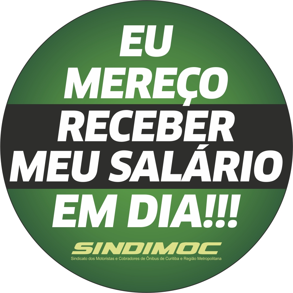 Vamos continuar usando o adesivo que virou febre nessa Campanha pelos salários em dia. Precisamos mostrar aos usuários a nossa realidade. Precisamos de apoio nessa luta!